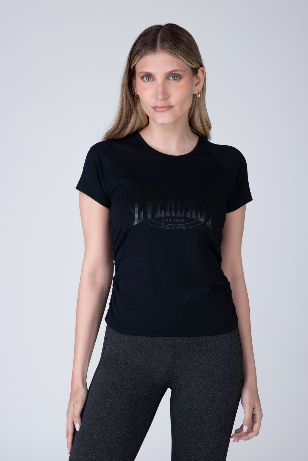 Polera Manga Corta Crunche Negro Everlast