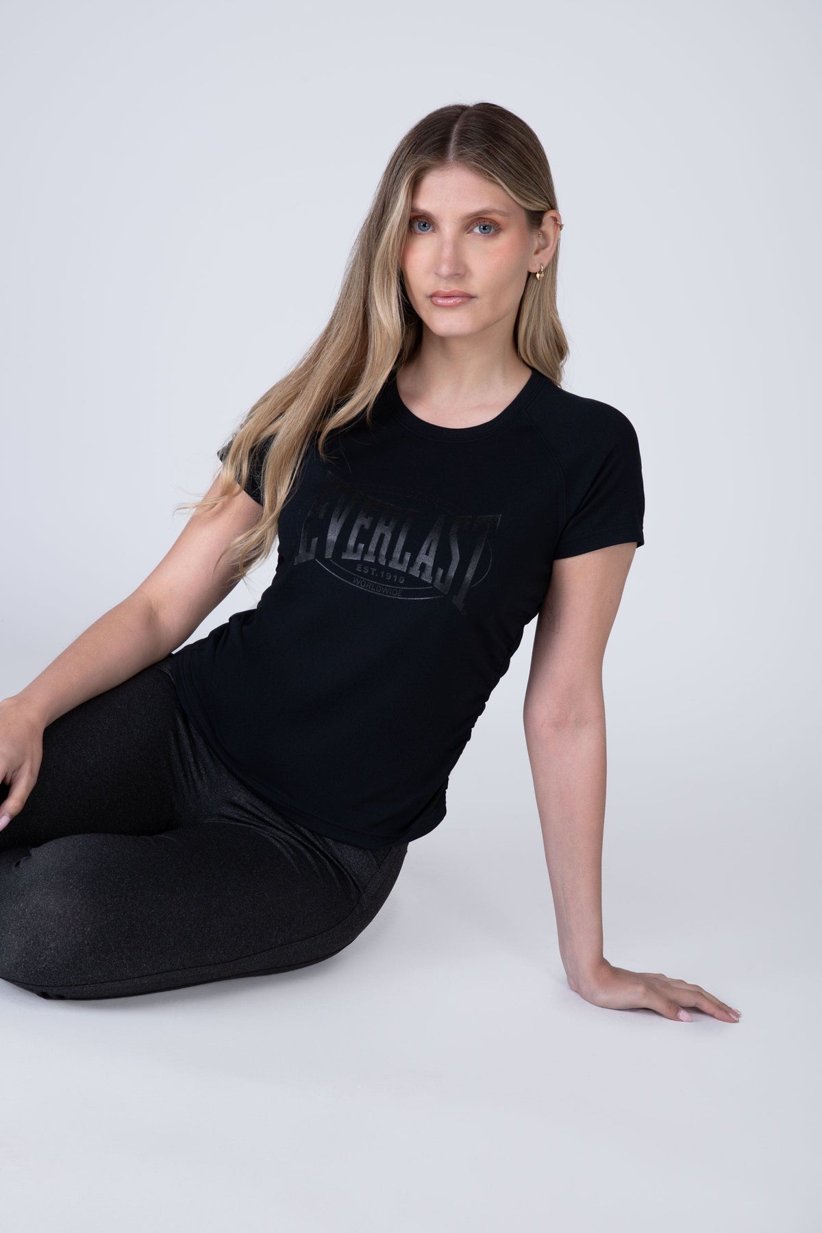 Polera Manga Corta Crunche Negro Everlast