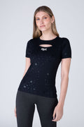Polera Manga Corta Cosmos Negro Everlast