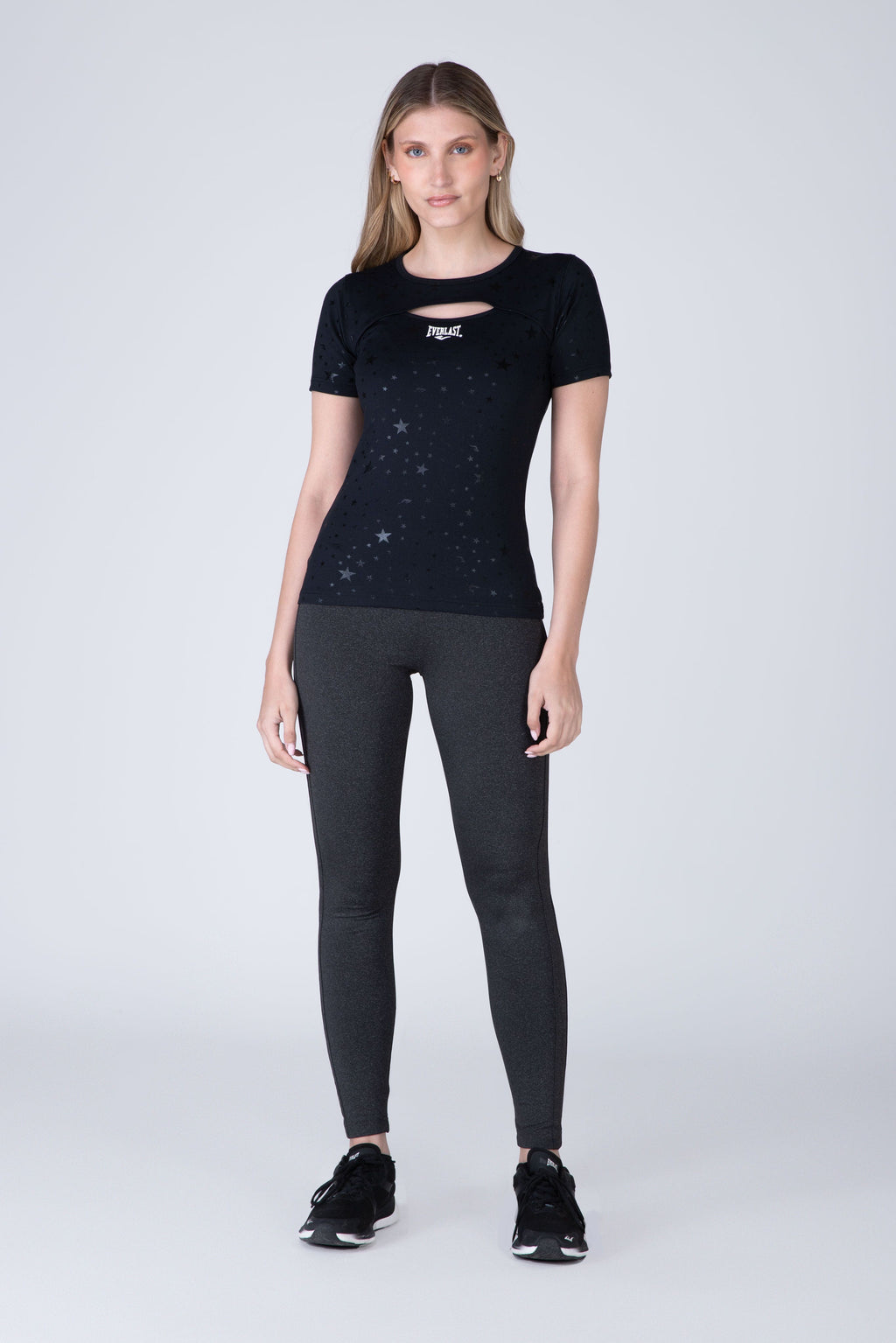 Polera Manga Corta Cosmos Negro Everlast