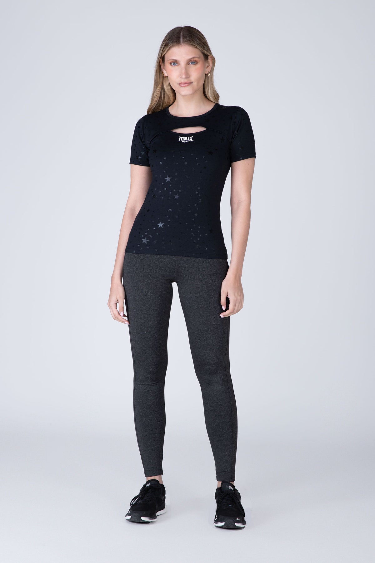 Polera Manga Corta Cosmos Negro Everlast