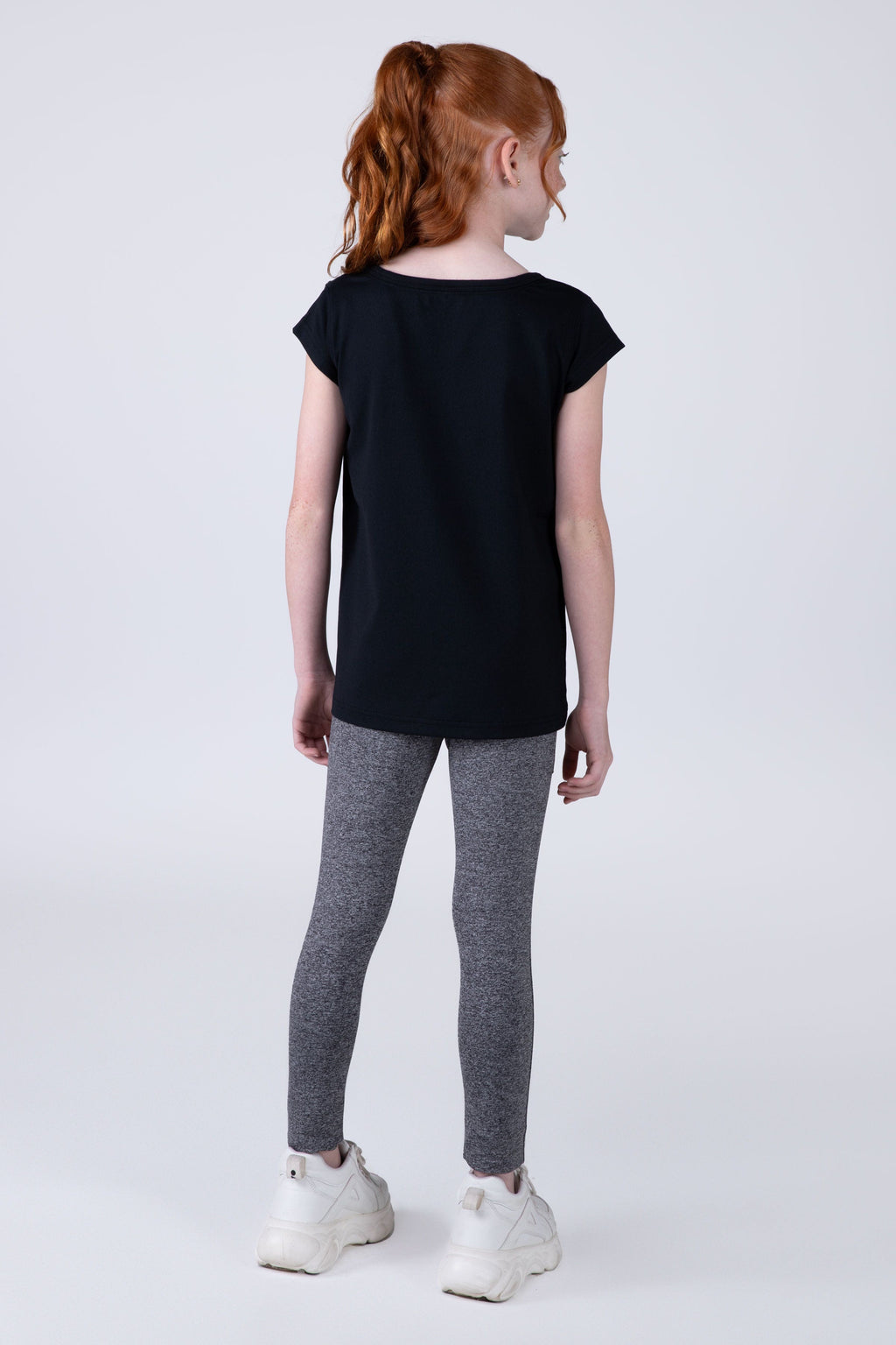 Polera Manga Corta Cosmos Niña Negro Everlast