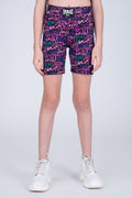 Legging Biker Look Niña Morado Everlast