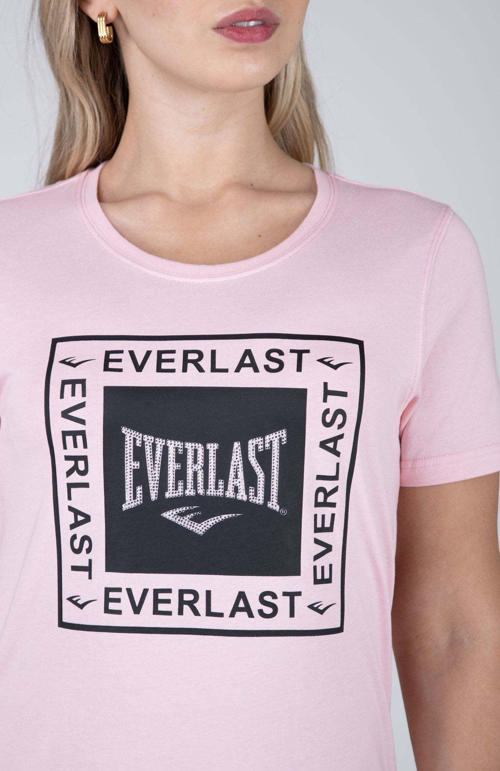 Polera Manga Corta Derby Rosado Everlast