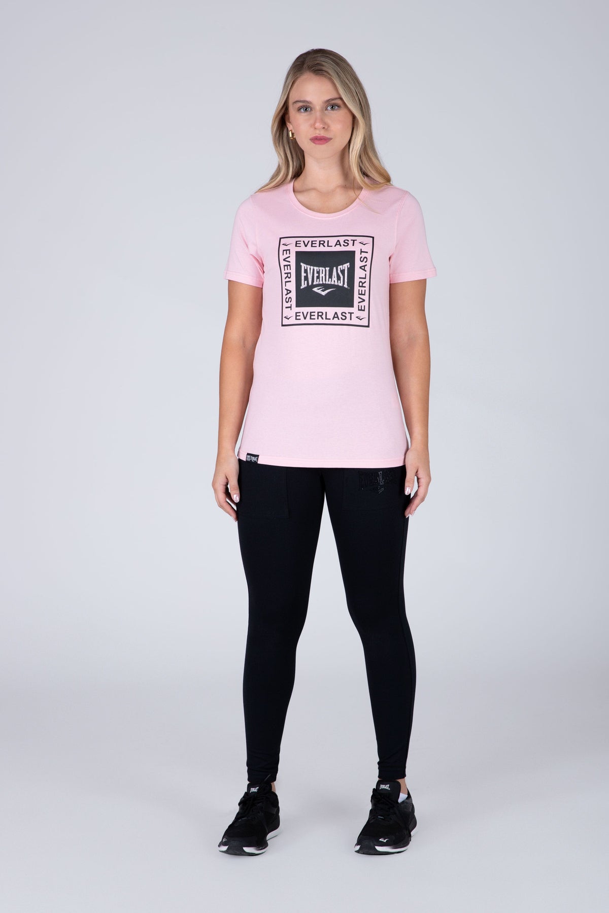 Polera Manga Corta Derby Rosado Everlast