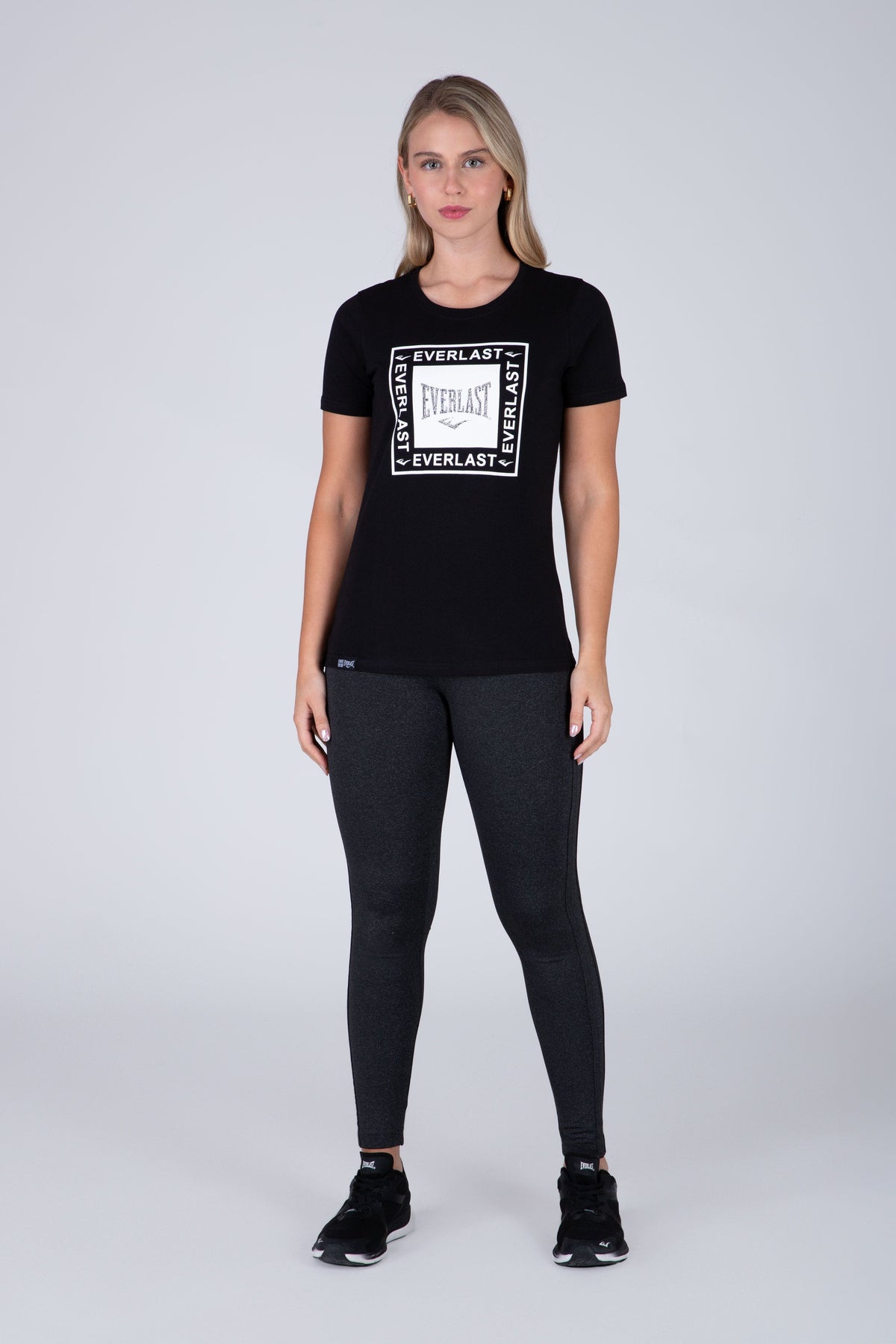 Polera Manga Corta Derby Negro Everlast