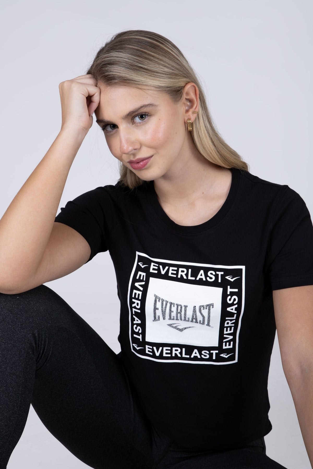 Polera Manga Corta Derby Negro Everlast