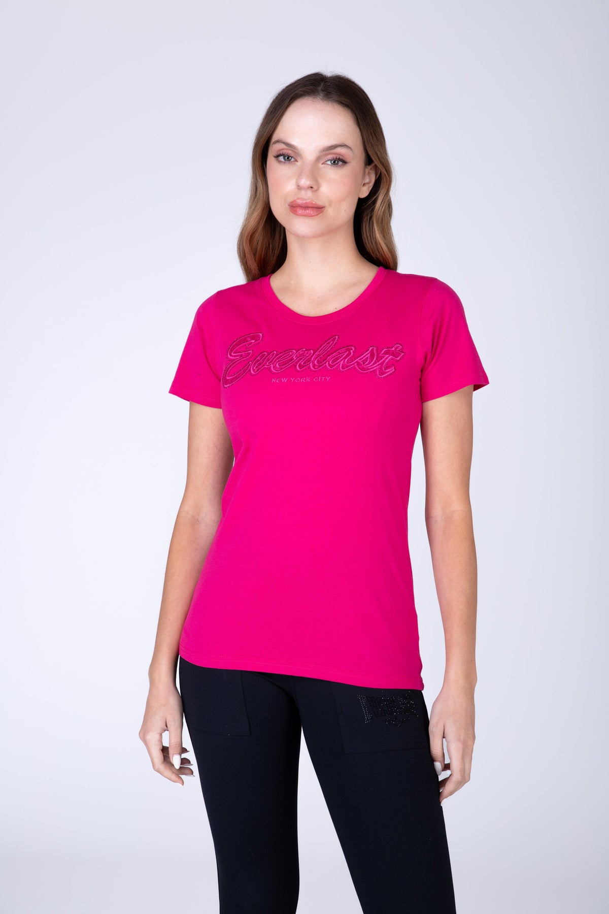 Polera Manga Corta Gasglow Rosado Everlast