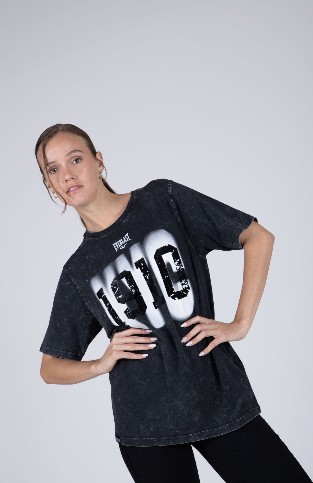 Polera Manga Corta New Port Gris Everlast