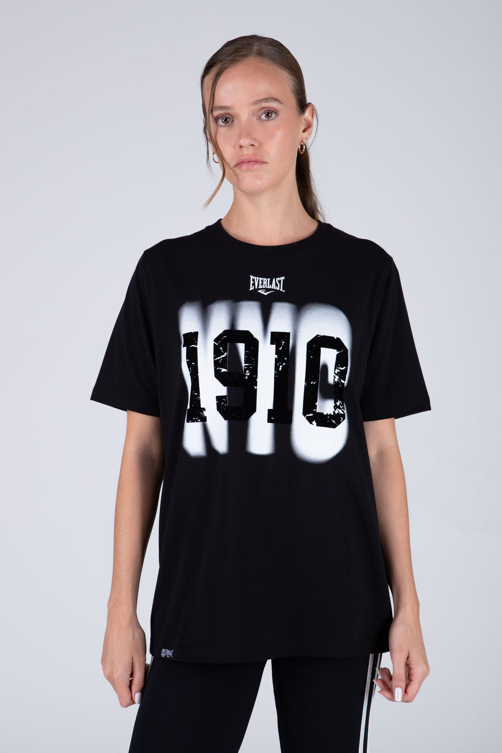 Polera Manga Corta New Port Negro Everlast