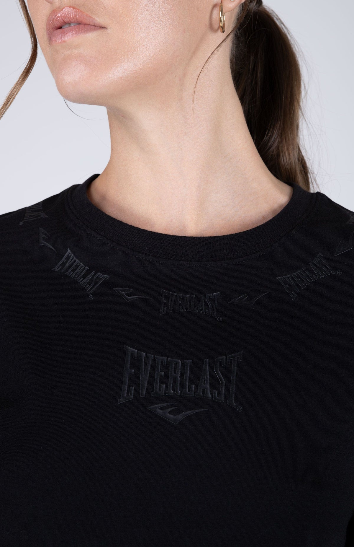 Polera Manga Corta Brighton Negro Everlast