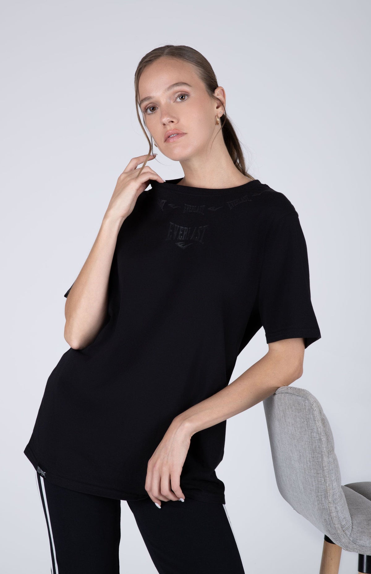 Polera Manga Corta Brighton Negro Everlast