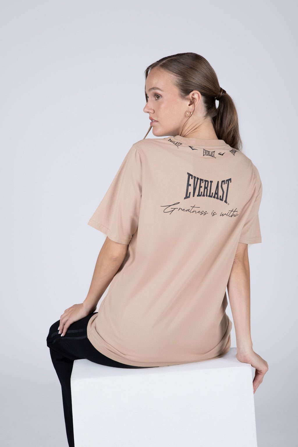 Polera Manga Corta Brighton Beige Everlast