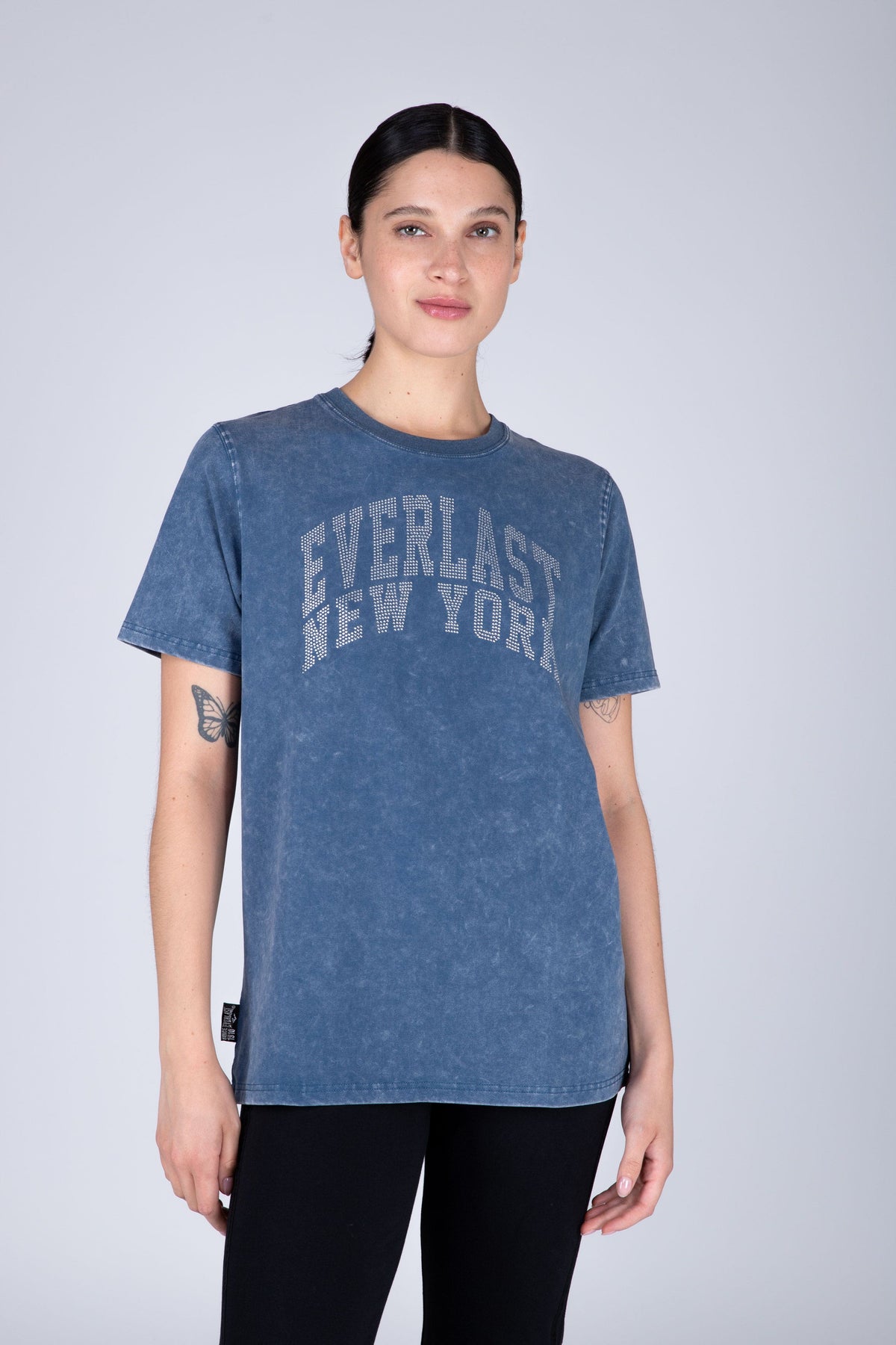 Polera Manga Corta York Azul Everlast