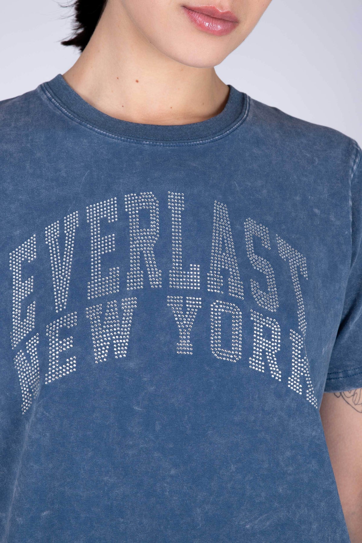 Polera Manga Corta York Azul Everlast