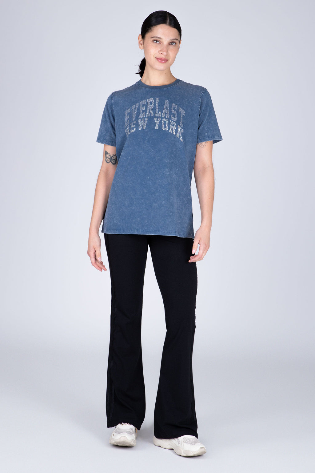 Polera Manga Corta York Azul Everlast
