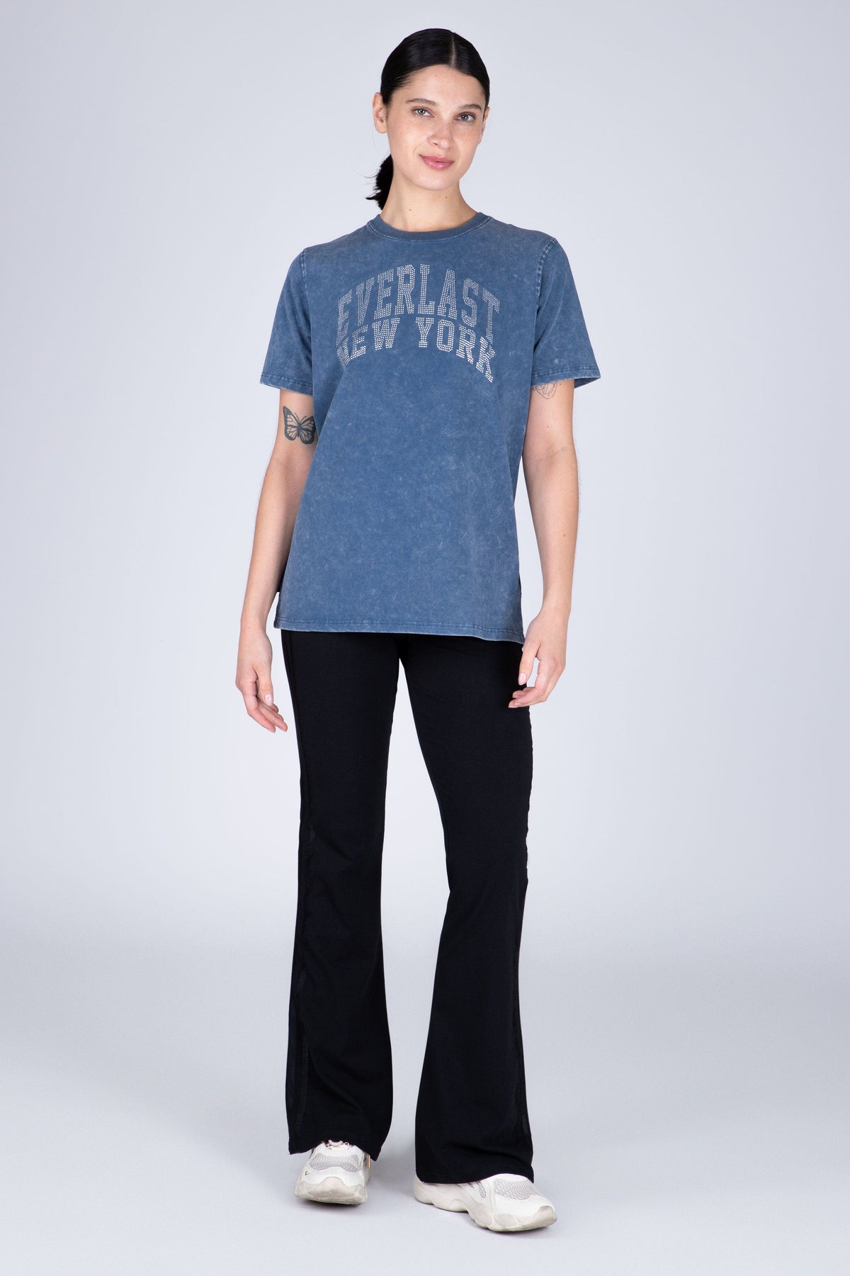 Polera Manga Corta York Azul Everlast
