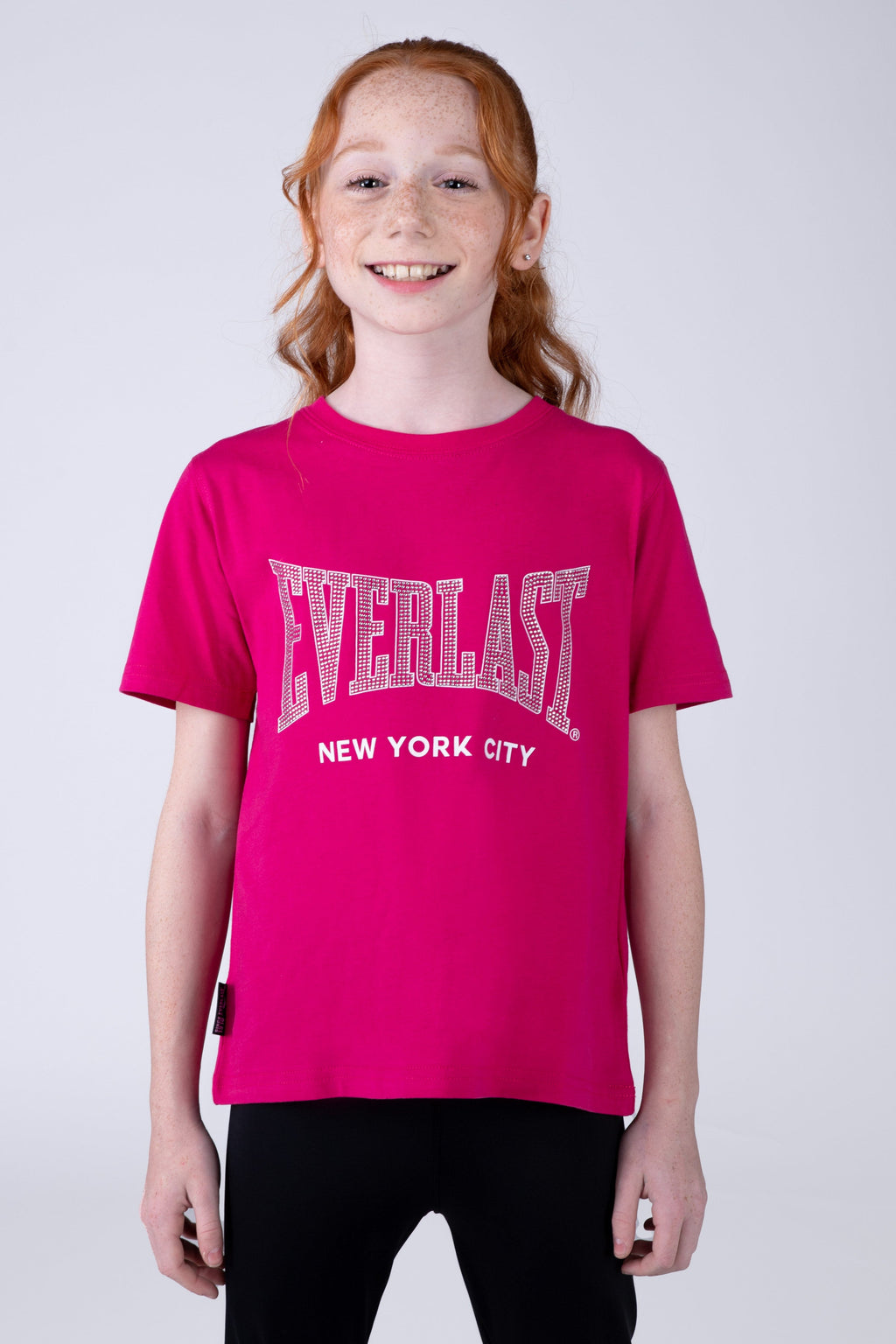 Polera Manga Corta Iguazu Niña Rosado Everlast