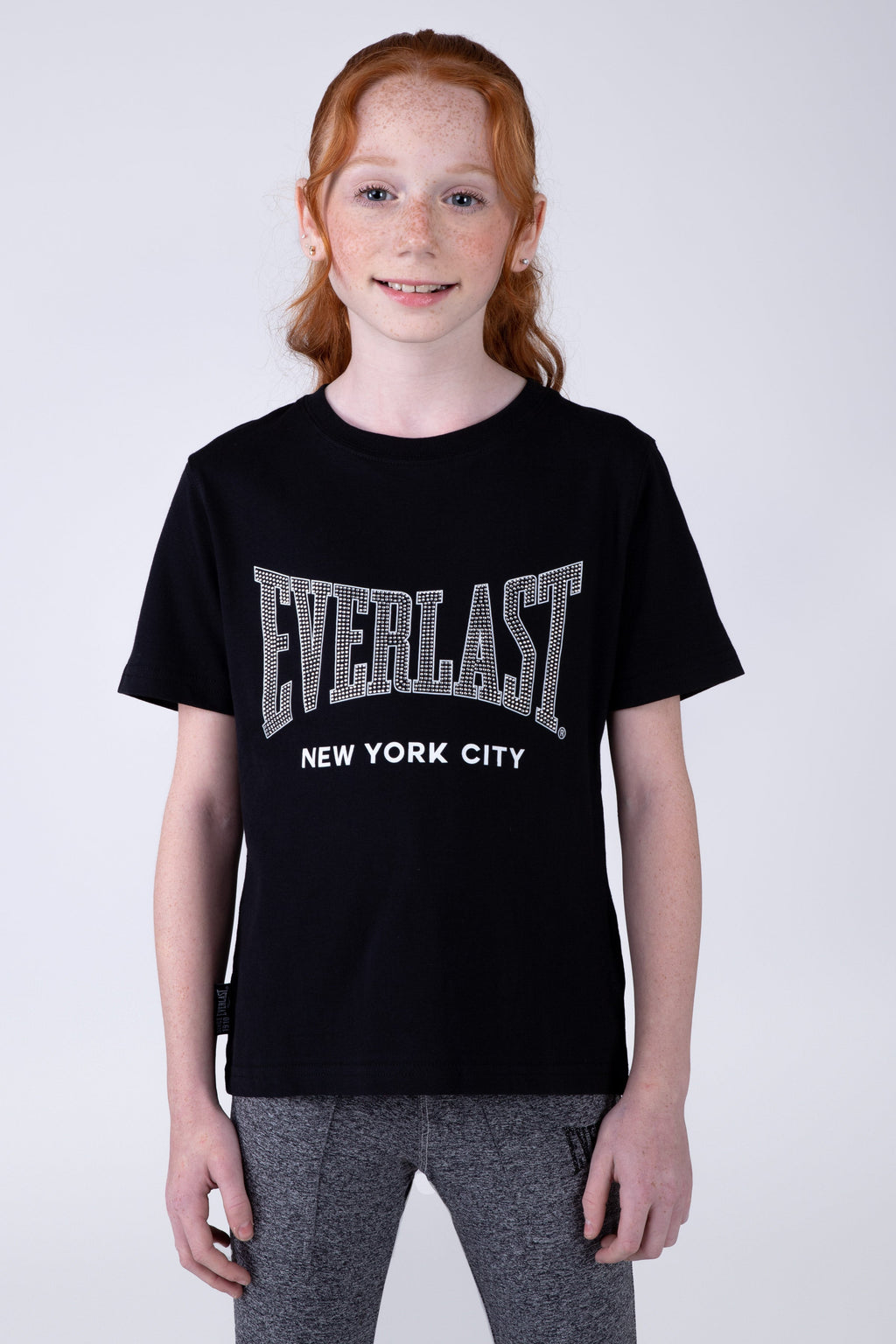 Polera Manga Corta Iguazu Niña Negro Everlast