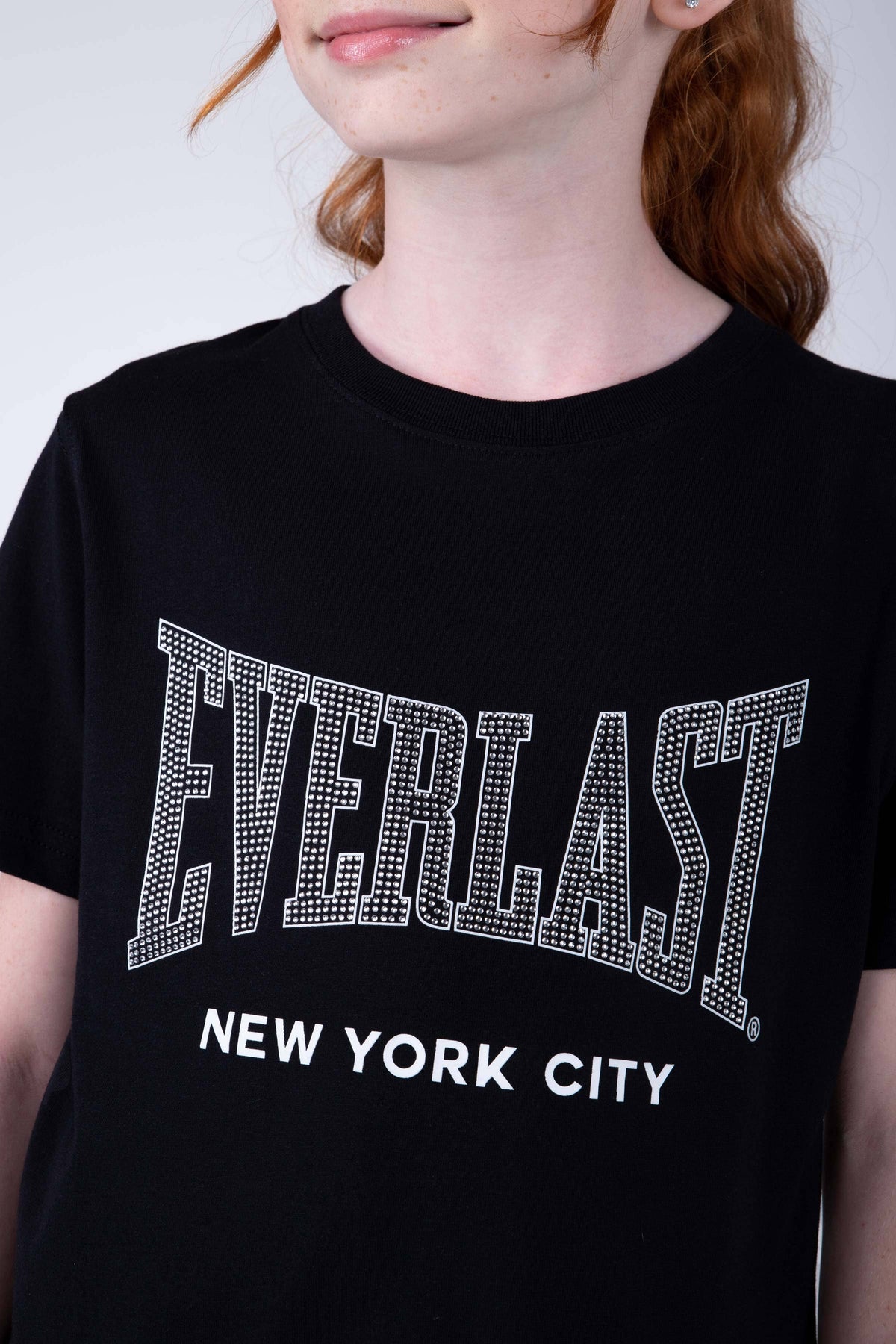Polera Manga Corta Iguazu Niña Negro Everlast