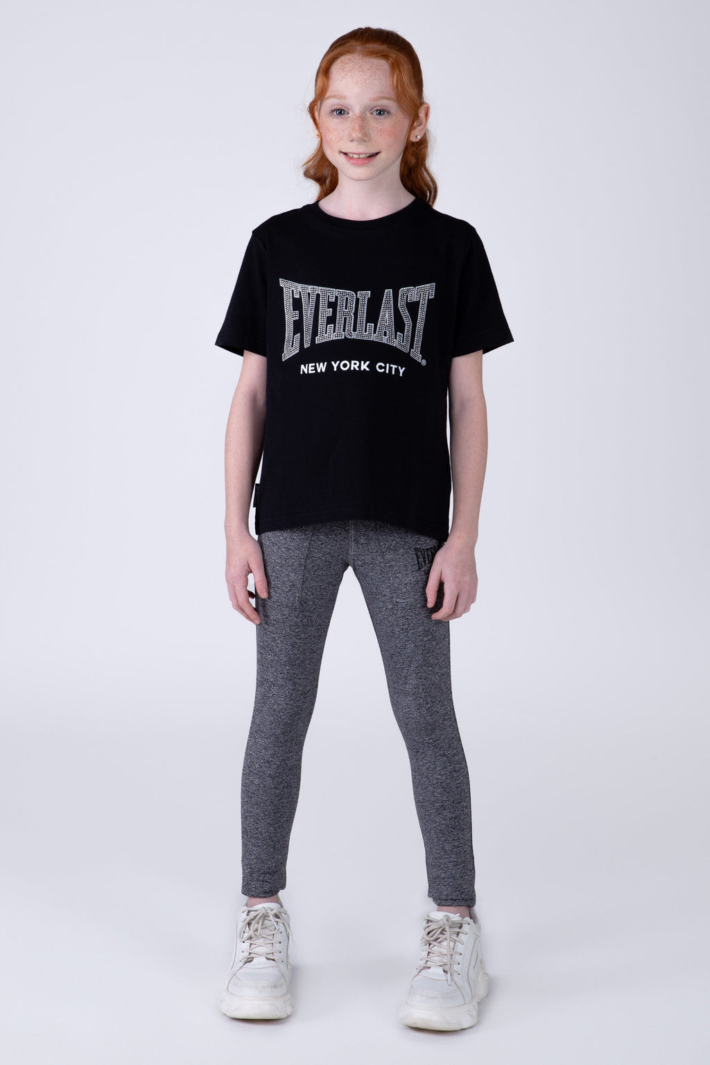 Polera Manga Corta Iguazu Niña Negro Everlast