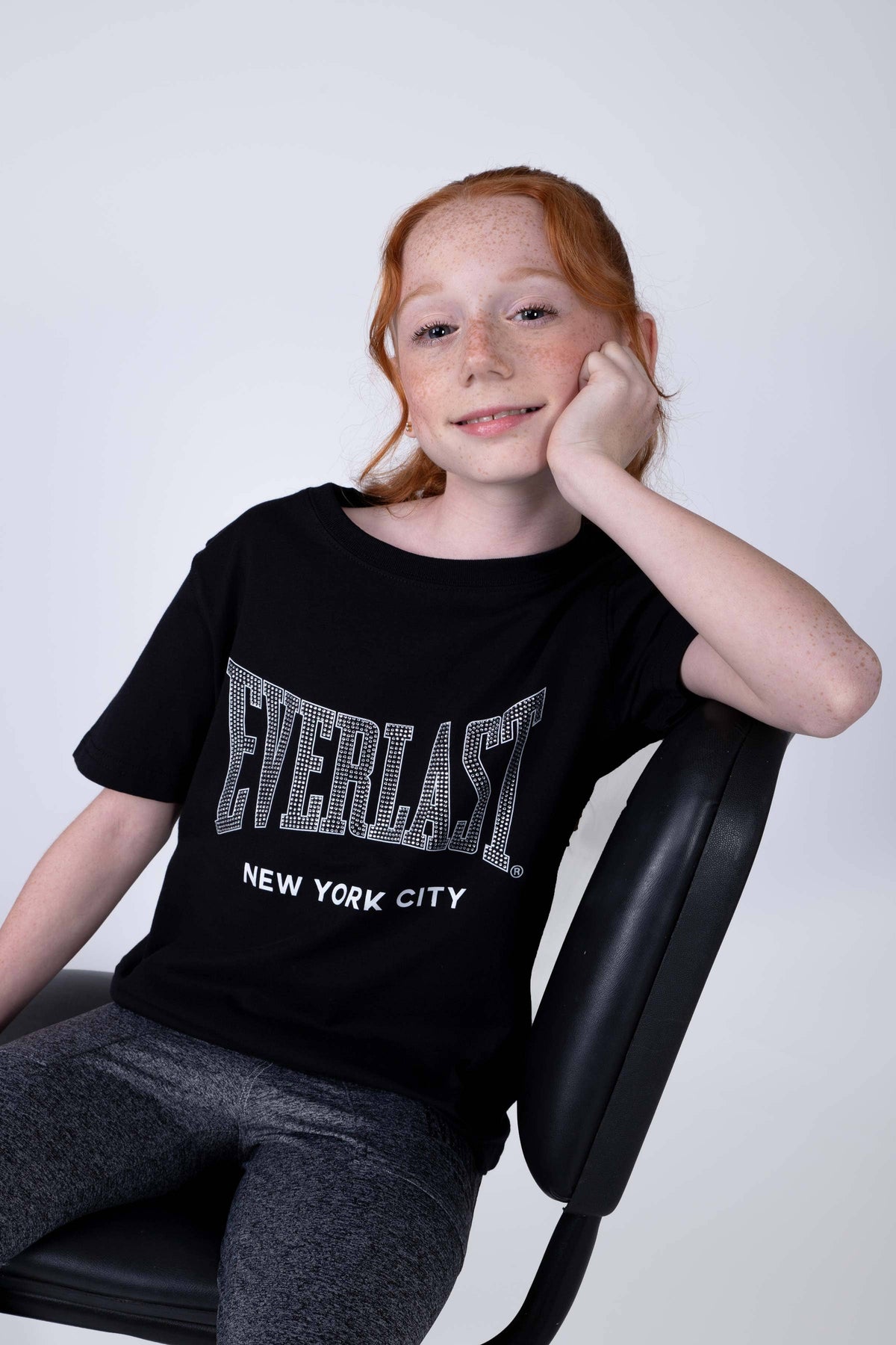 Polera Manga Corta Iguazu Niña Negro Everlast