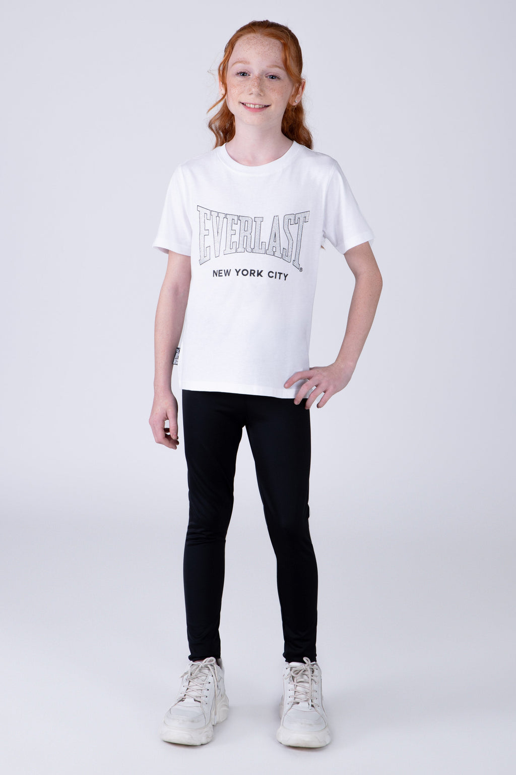 Polera Manga Corta Iguazu Niña Blanco Everlast