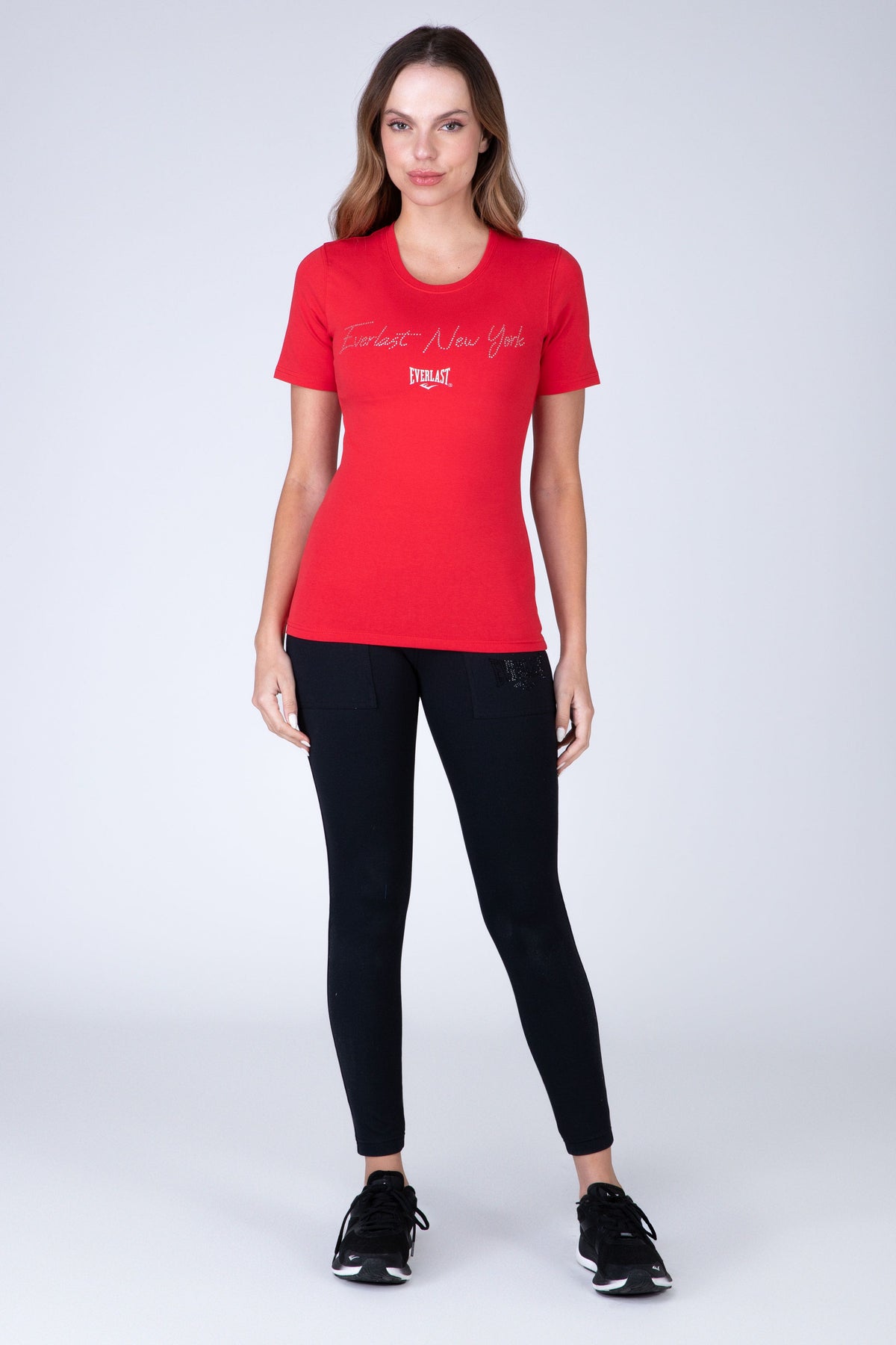 Polera Manga Corta Senegal Rojo Everlast