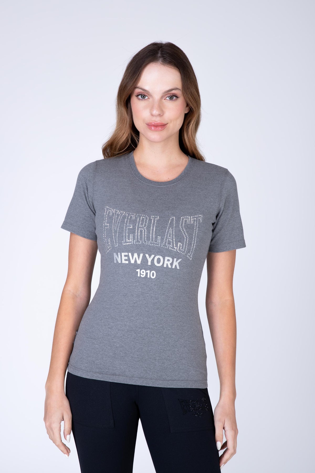 Polera Manga Corta Tamesis Gris Everlast