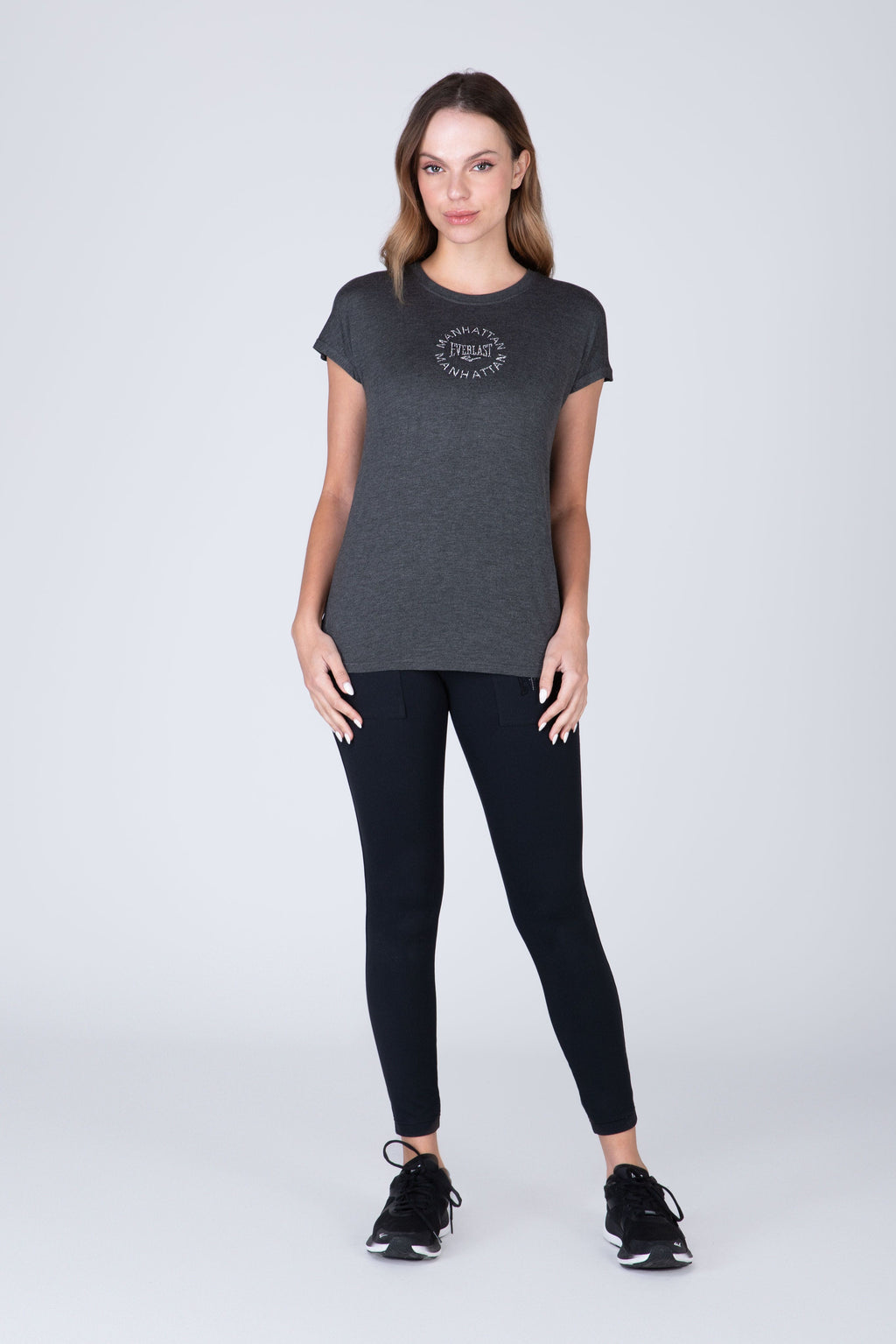 Polera Manga Corta Bali Gris Everlast