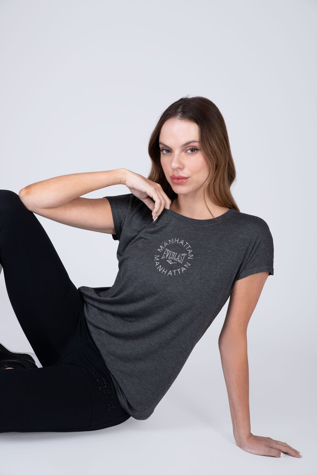 Polera Manga Corta Bali Gris Everlast