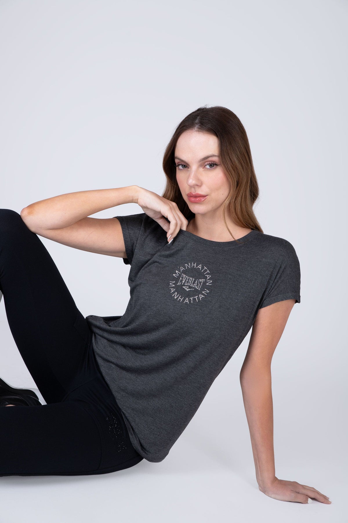 Polera Manga Corta Bali Gris Everlast