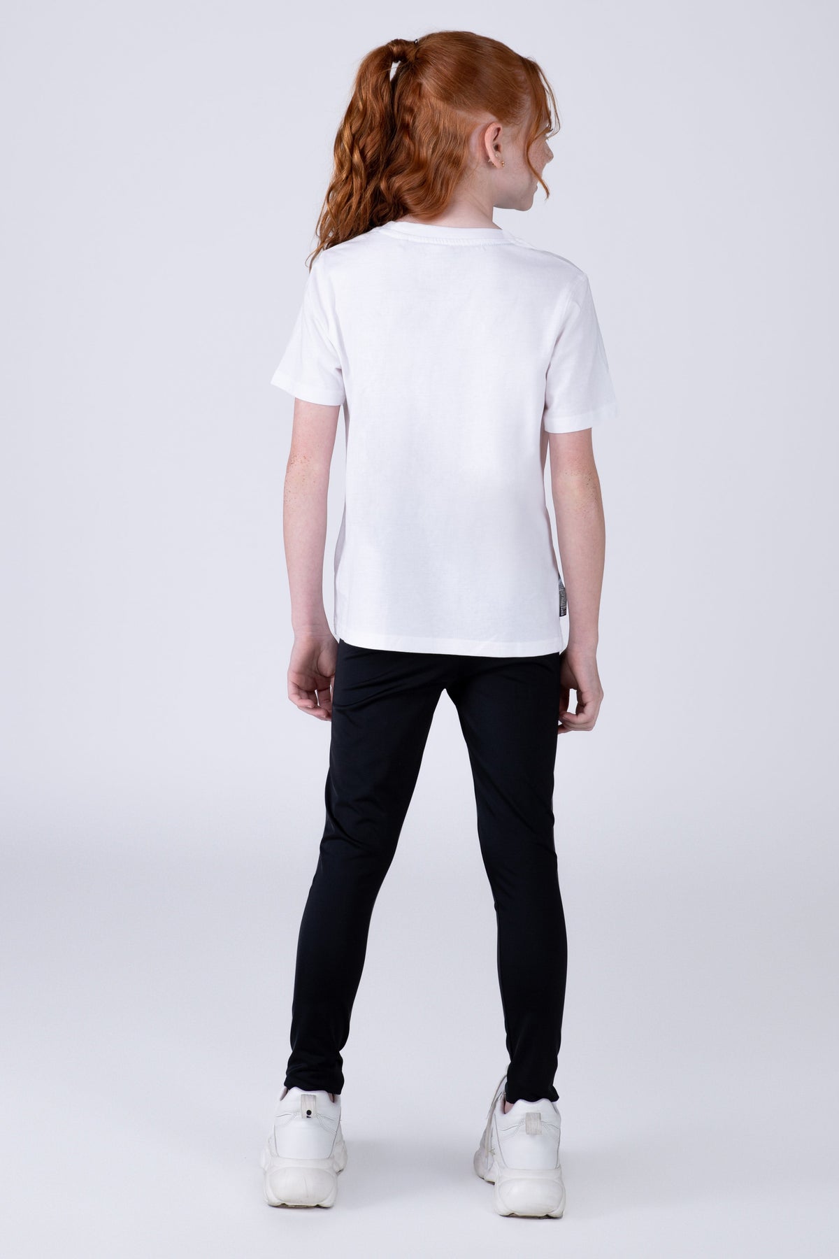 Polera Manga Corta Gales Niña Blanco Everlast