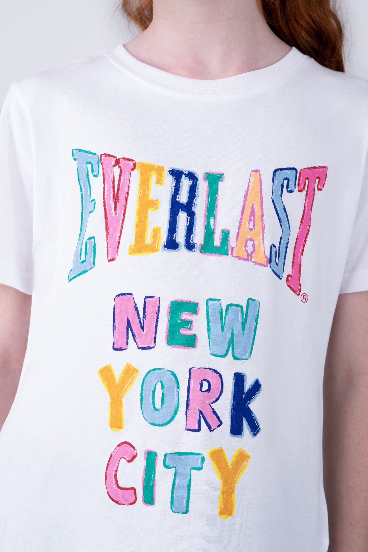 Polera Manga Corta Gales Niña Blanco Everlast
