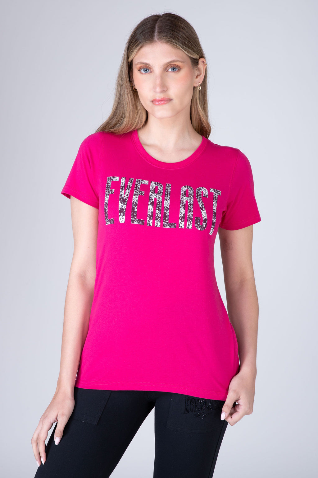 Polera Manga Corta Danubio Rosado Everlast