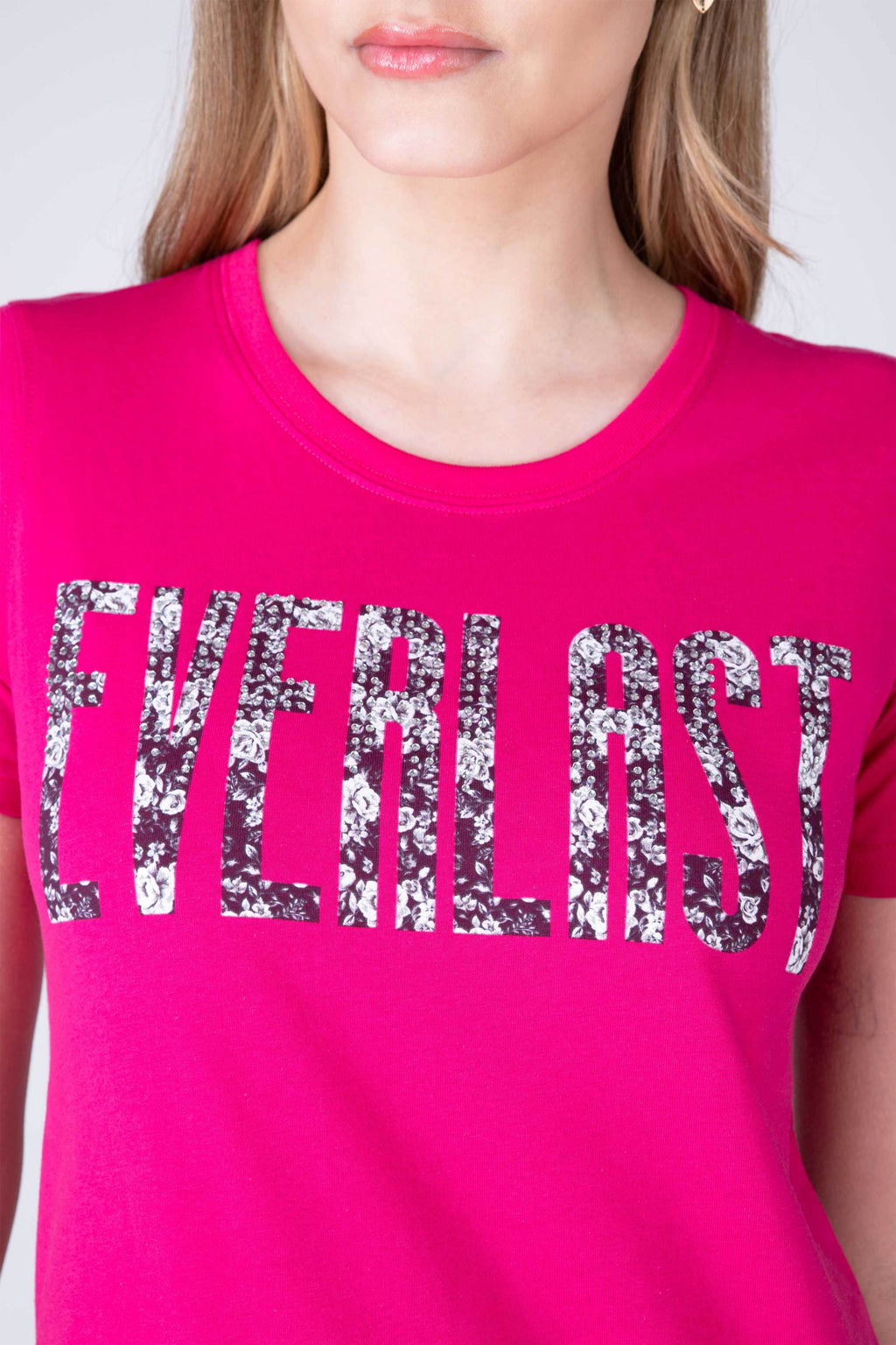 Polera Manga Corta Danubio Rosado Everlast
