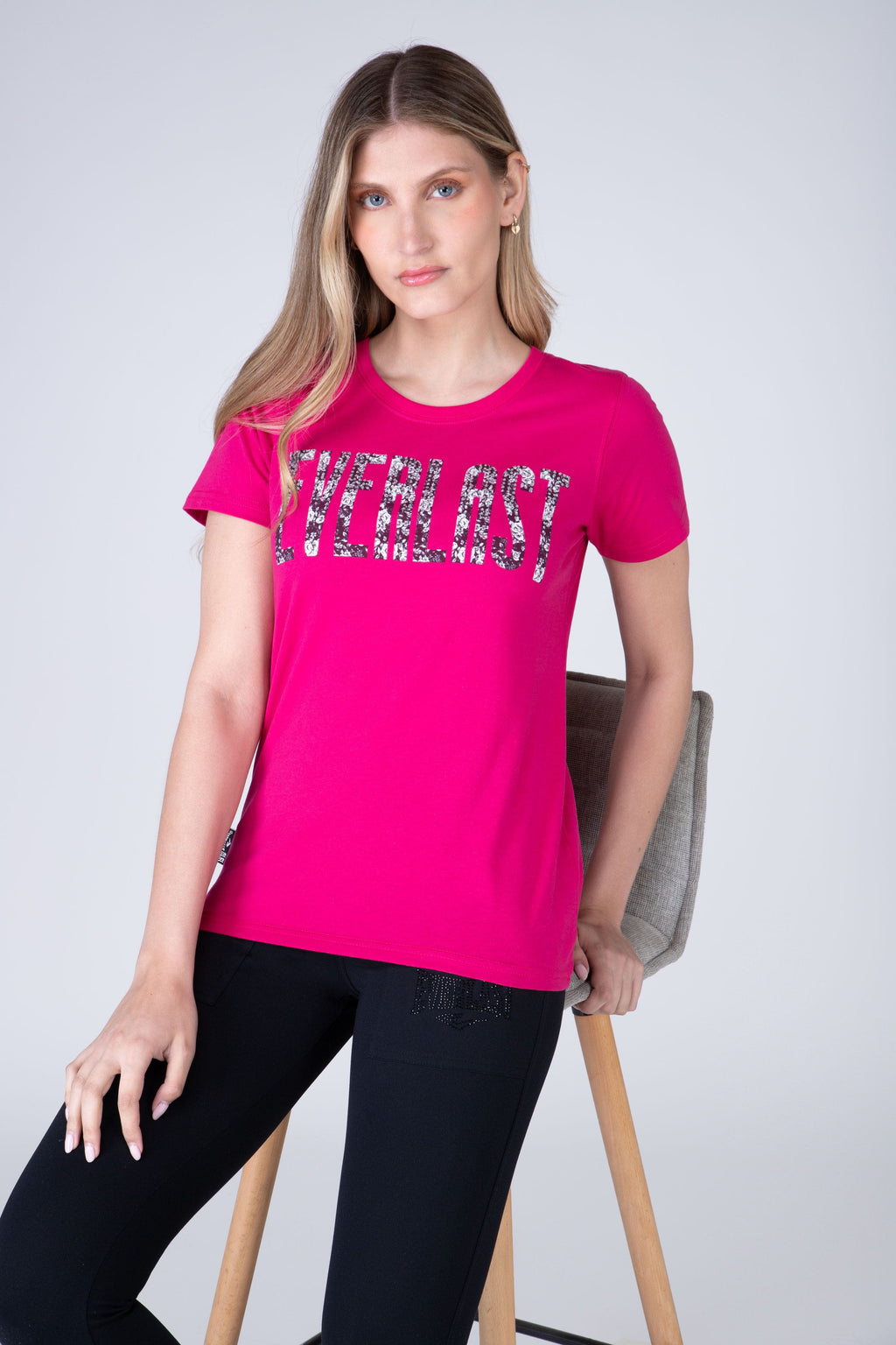 Polera Manga Corta Danubio Rosado Everlast