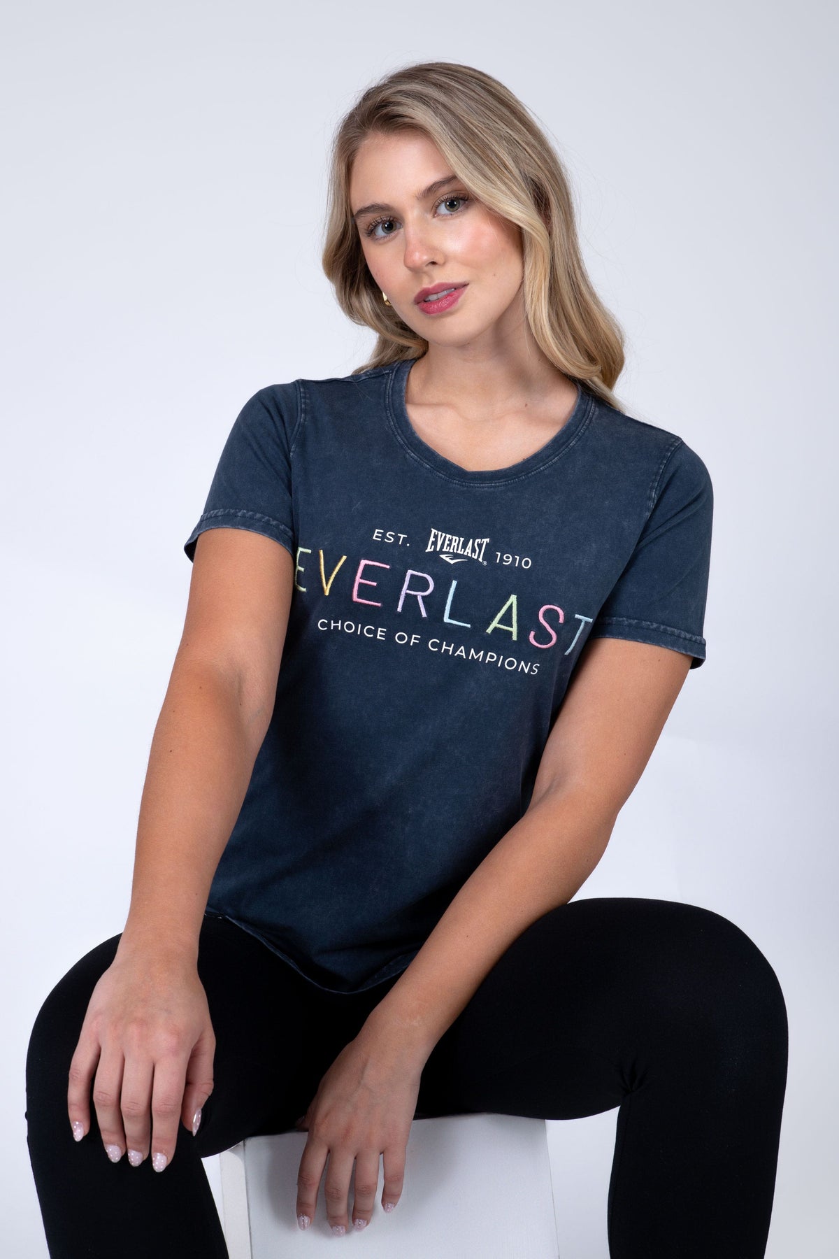 Polera Manga Corta Rin Azul Everlast