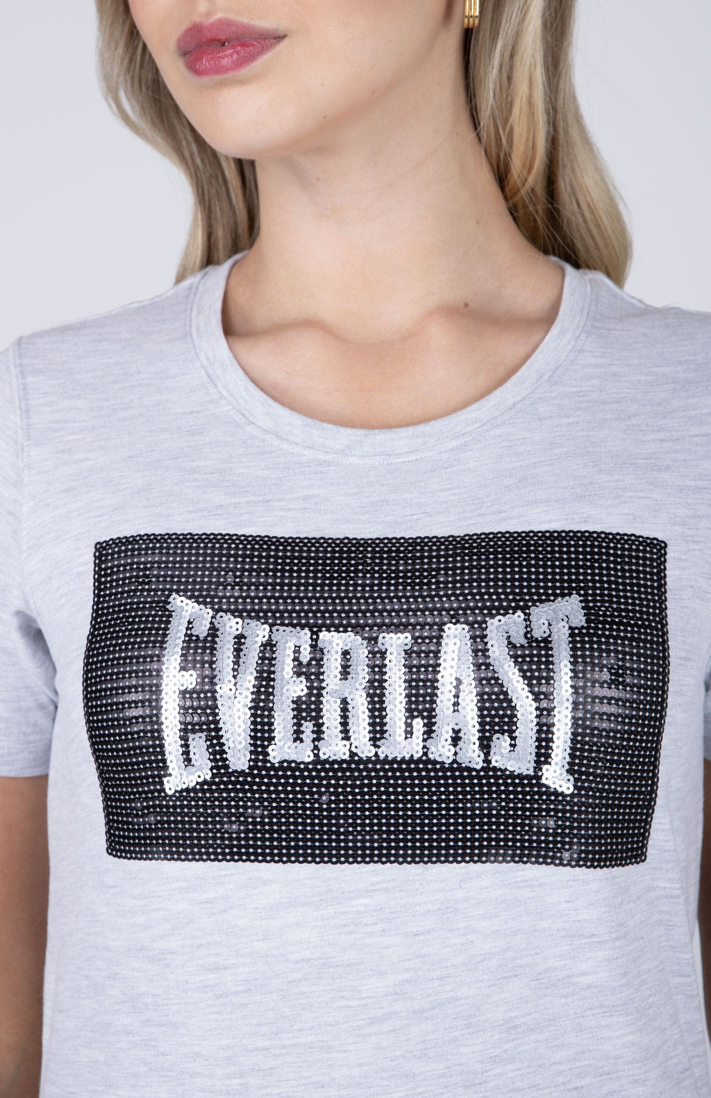 Polera Manga Corta Sena Gris Everlast