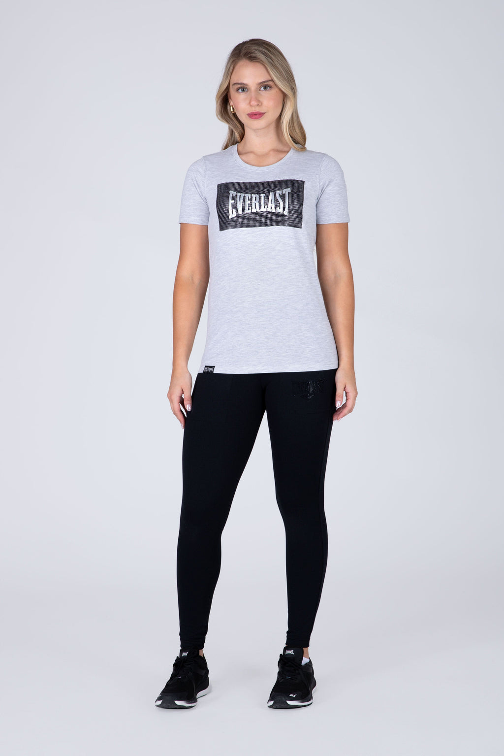 Polera Manga Corta Sena Gris Everlast