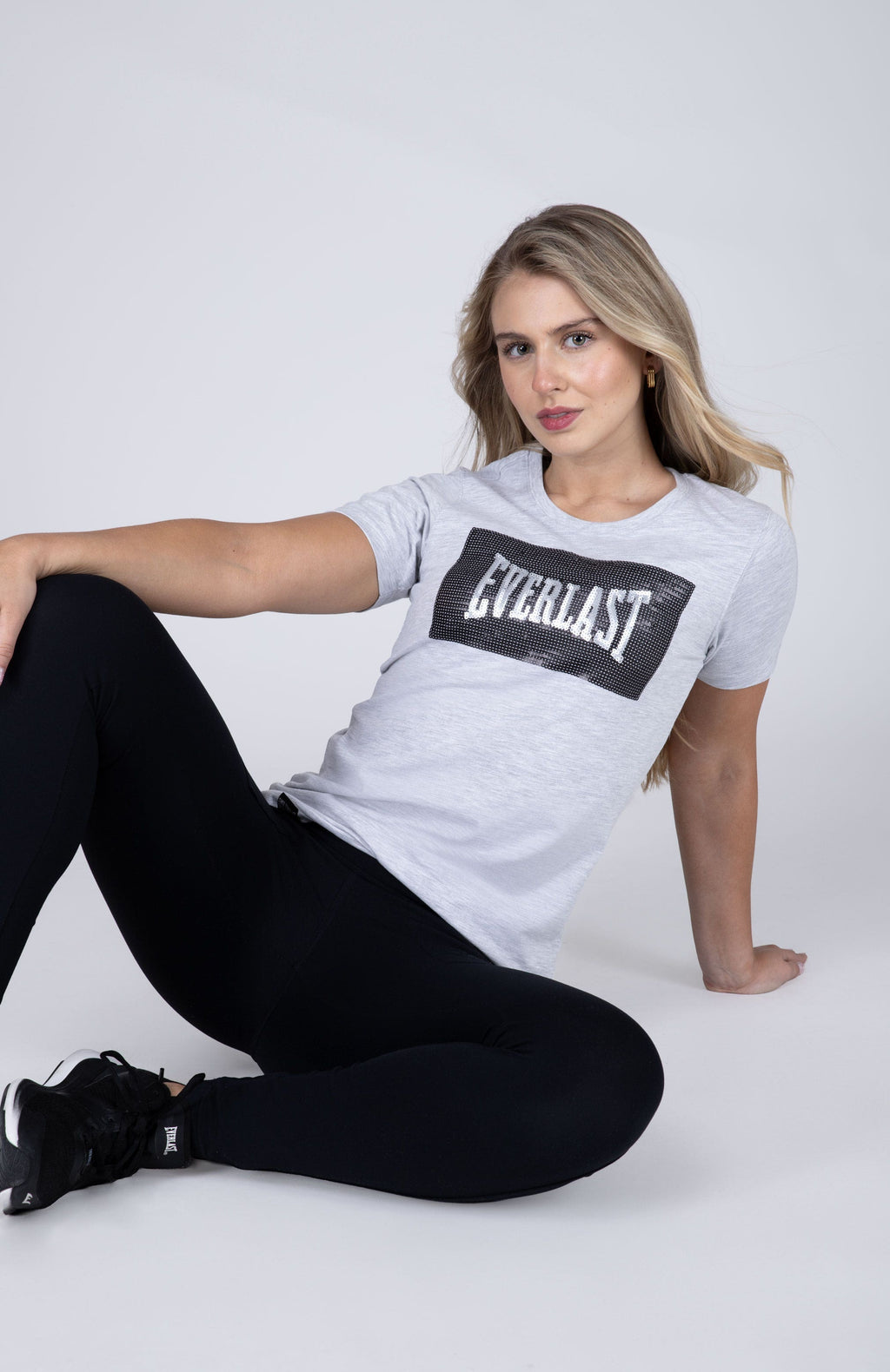 Polera Manga Corta Sena Gris Everlast