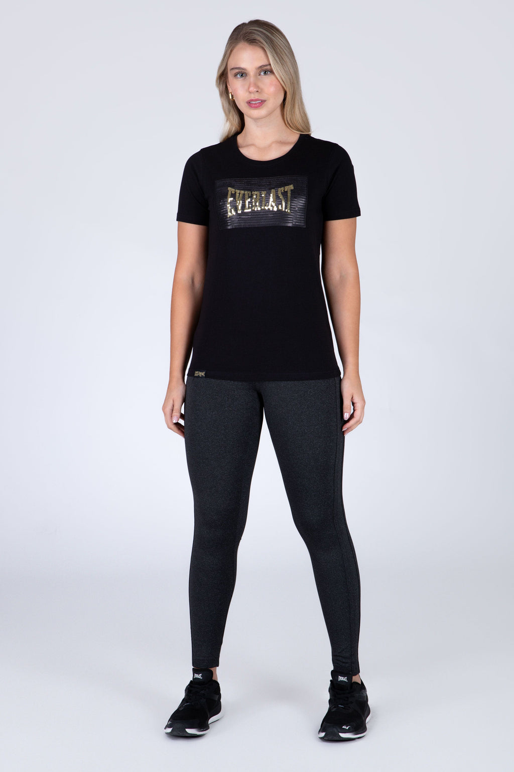 Polera Manga Corta Sena Negro Everlast