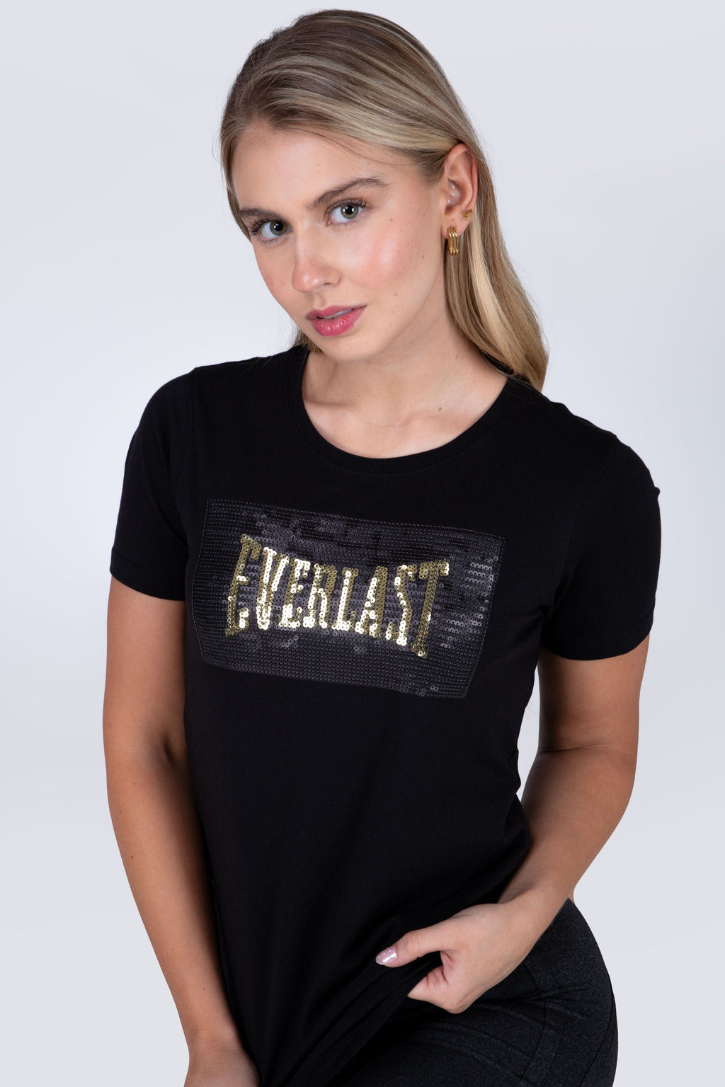 Polera Manga Corta Sena Negro Everlast