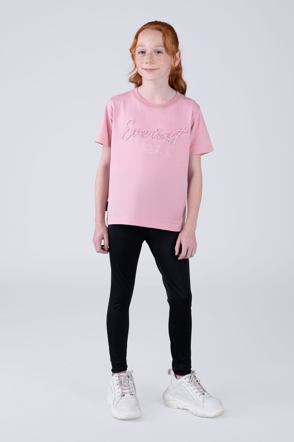 Polera Manga Corta Amazonas Niña Rosado Everlast