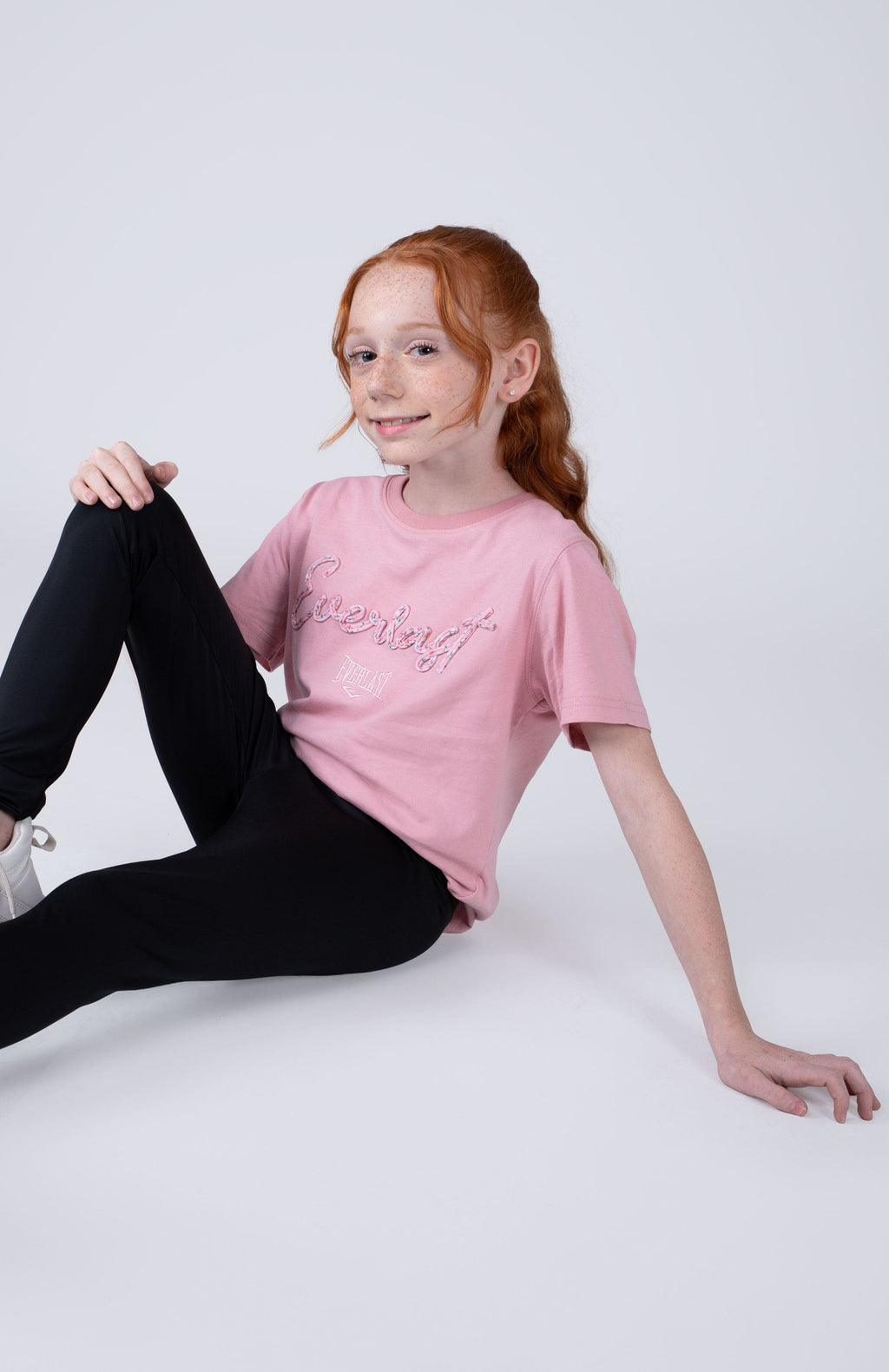 Polera Manga Corta Amazonas Niña Rosado Everlast