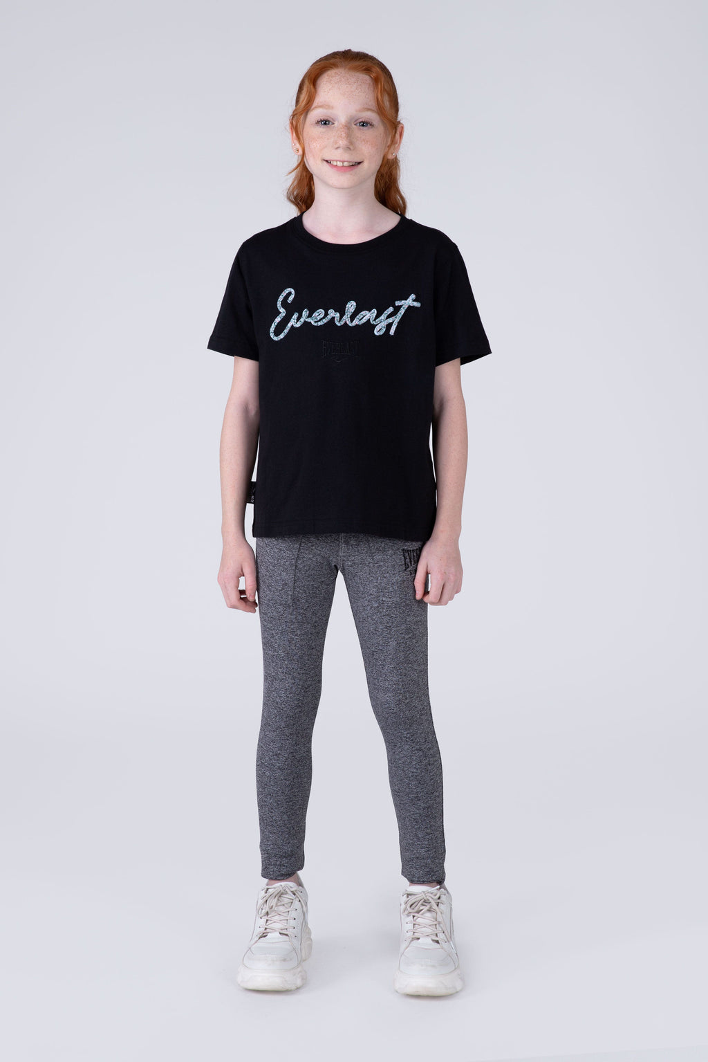 Polera Manga Corta Amazonas Niña Negro Everlast