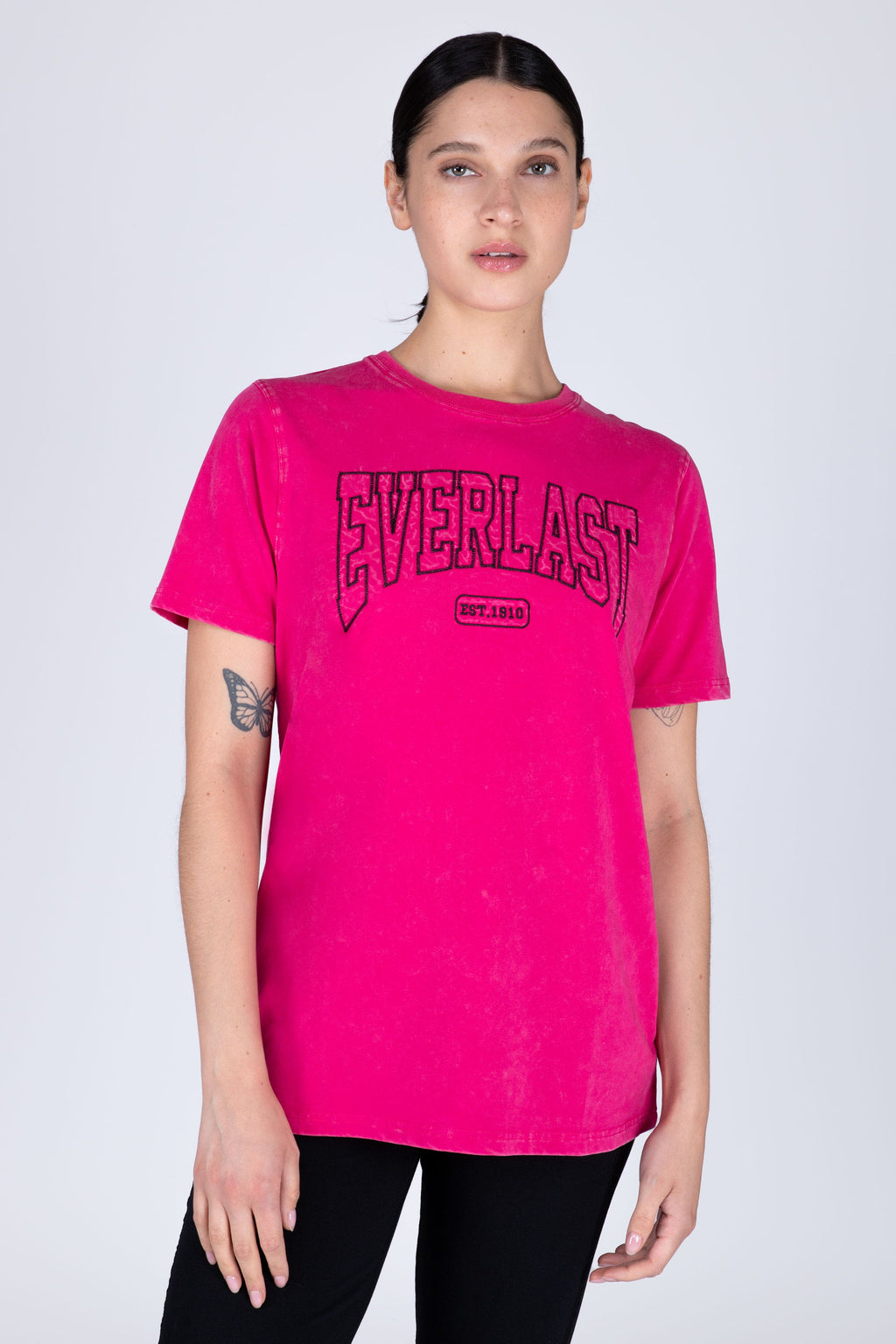 Polera Manga Corta Misisipi Rosado Everlast