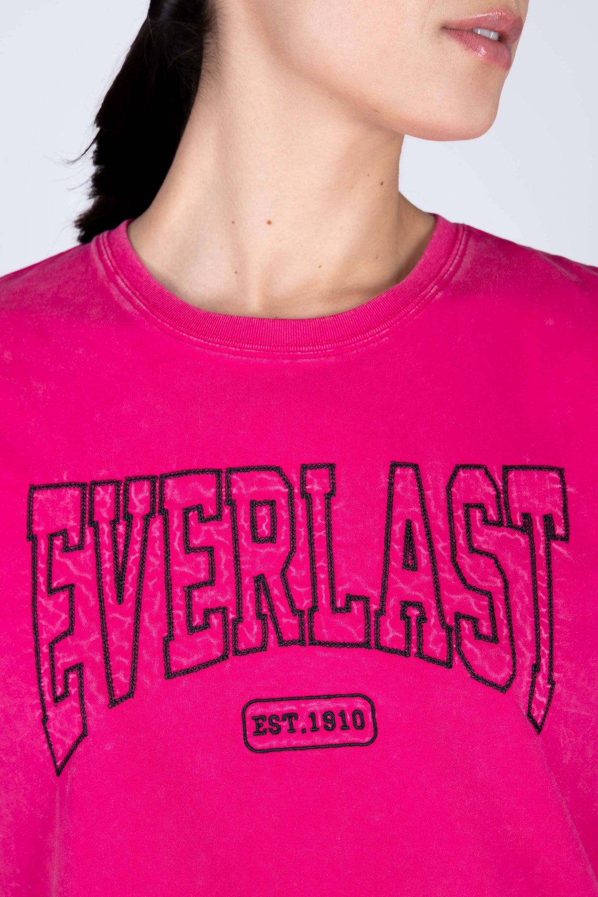 Polera Manga Corta Misisipi Rosado Everlast