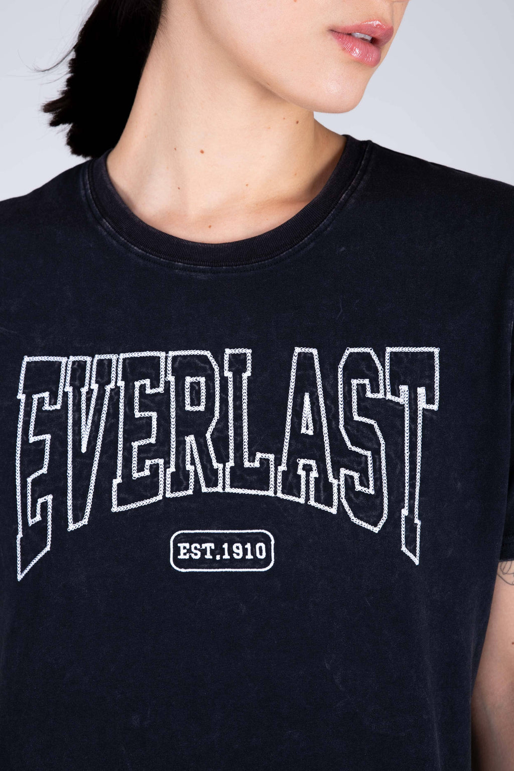 Polera Manga Corta Misisipi Gris Everlast