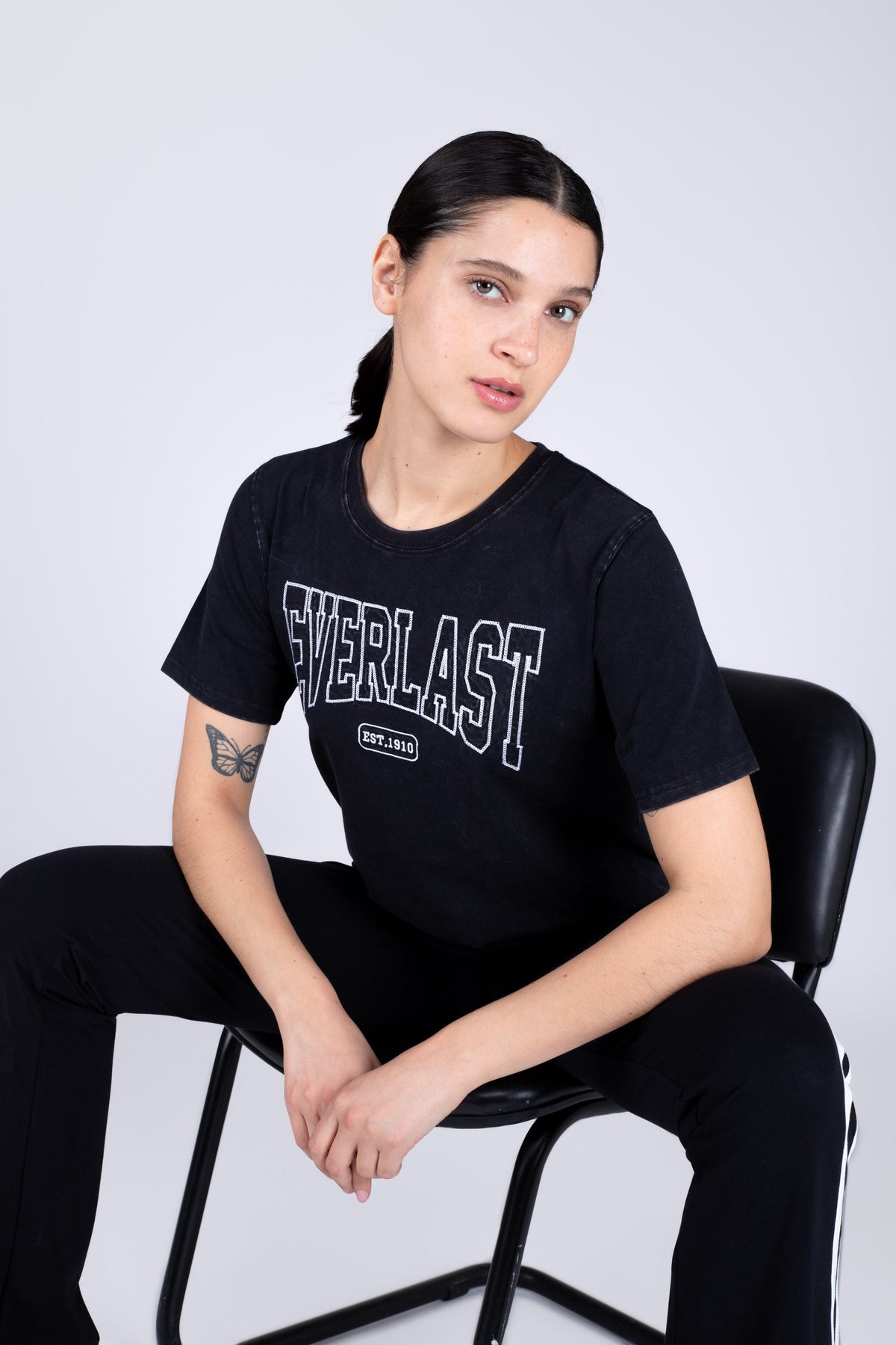 Polera Manga Corta Misisipi Gris Everlast